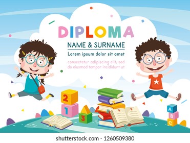 Vector Illustration Of Children
