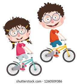 Vector Illustration Of Children