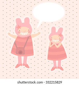 Vector illustration of children.