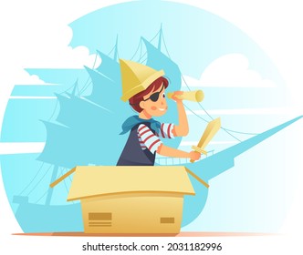 Vector Illustration of Children Activities. Cartoon style.  best for graphic design elements, backgrounds, Assets, books