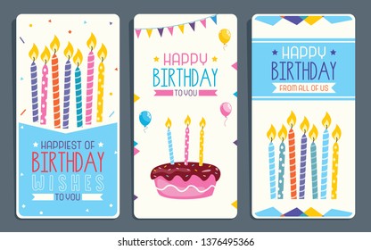 Vector Illustration for Children Birthday Party