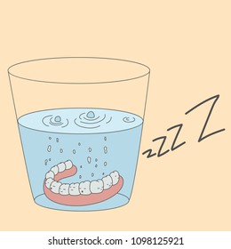 Vector illustration for children dentistry and orthodontics. Cute teeth characters.