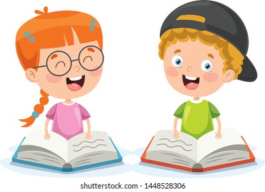 Vector Illustration Of Children Education