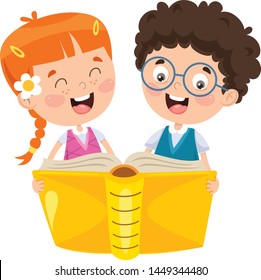 Vector Illustration Of Children Education