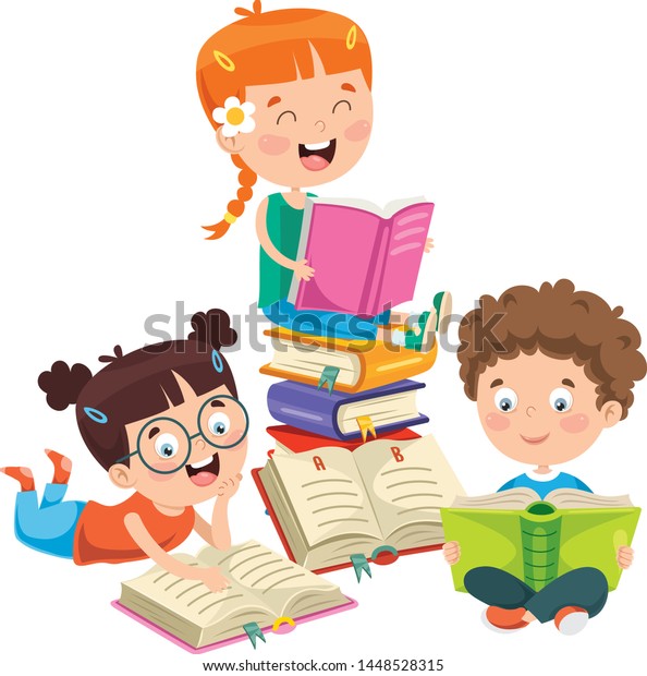 Vector Illustration Children Education Stock Vector (Royalty Free ...