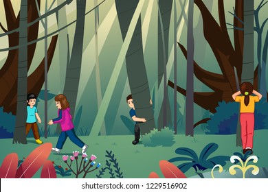 Playing Hide And Seek Images Stock Photos Vectors Shutterstock