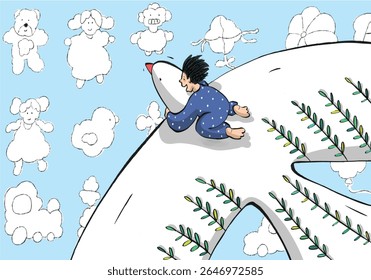 Vector illustration of children symbolizing peace, unity, and hope. Joyful, heartwarming design perfect for educational and global themes.