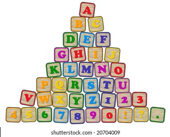 individual alphabet blocks