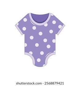 Vector illustration of children's clothing for boys and girls. Newborn clothes on a white background.