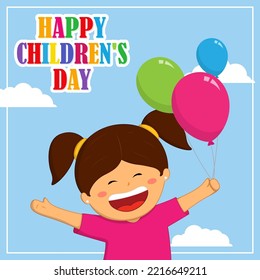 vector illustration for children's day