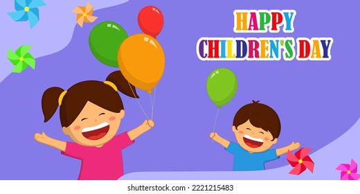 vector illustration for children's day