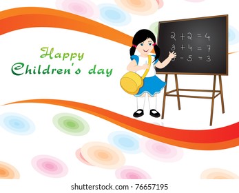 ilustración vectorial del fondo de pantalla del día de los niños