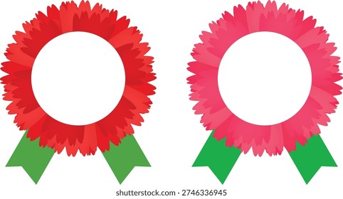 Vector Illustration for Children's Face Synthesis Photo Flower Frame