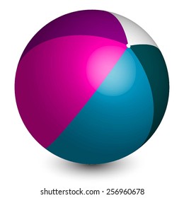 Vector illustration of children's inflatable ball.