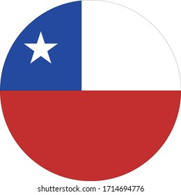 vector illustration of Chile flag