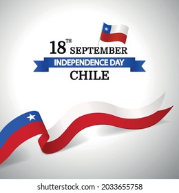 Vector Illustration of  Chile Independence Day. 
