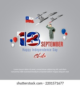 Vector illustration for Chile Independence Day