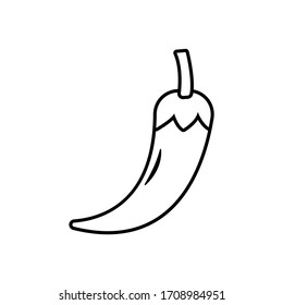 ilustración vectorial chile icono plano