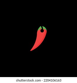 Vector illustration of chilli headphone logo. Perfect for business logo