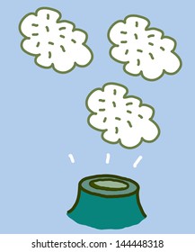 Vector illustration of a chimney