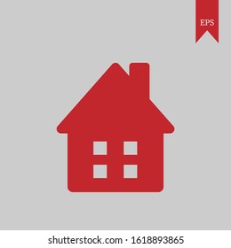 vector illustration of a chimney house graphic, it can be used for icons, web logos, even application logos