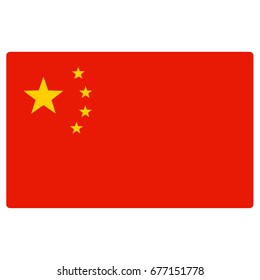 vector illustration of China flag 