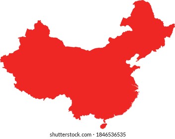 vector illustration of China map