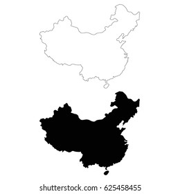 vector illustration of China map
