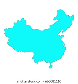 vector illustration of China map