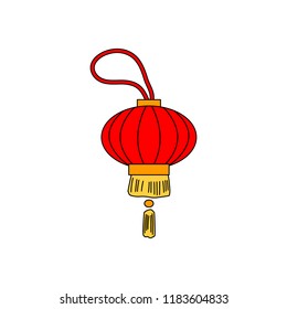 Vector illustration, Chinese flashlight illustration. Perfect for banners, t-shirt prints, as a template for other illustrations.