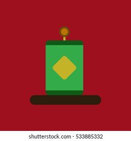 Vector illustration of Chinese new year celebration in flat style little plant