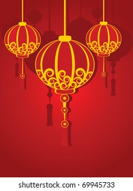 Vektorillustration-Illustration für chinesisches Neujahr