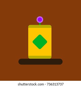 Vector illustration of Chinese new year celebration in flat style little plant