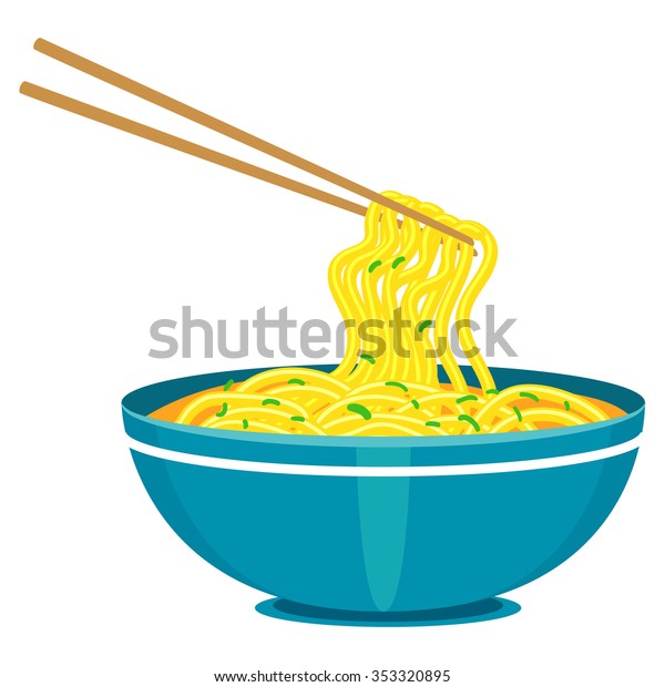 中国の麺と箸のベクターイラスト のベクター画像素材 ロイヤリティフリー