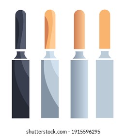vector illustration of chisel, illustration for construction tools.  with a minimalist flat design style.  eps 10.