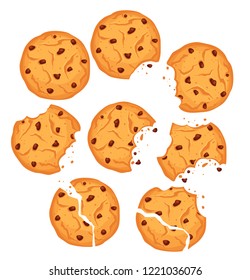 4,393 Cartoon Cookie With Bite Images, Stock Photos & Vectors ...