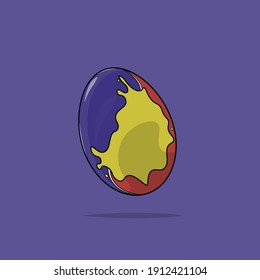 Ilustración vectorial de un huevo de chocolate