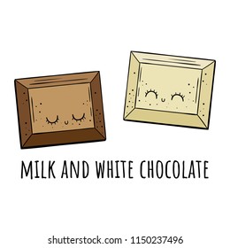 Vector illustration of Chocolate.Scandinavian motives. Cartoon background
