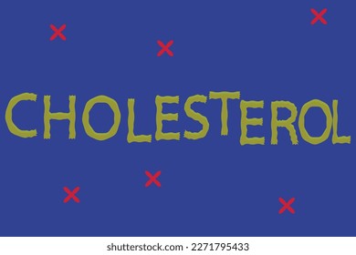 Ilustración vectorial del colesterol, el concepto de HDL y LDL, la salud vascular cardio, el estilo de vida, la obstrucción arterial, el estilo de vida sedentario y la construcción de placas en arterias, la salud cardiaca