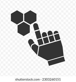 Vector illustration of choosing robots icon in dark color and transparent background(png). - Powered by Shutterstock - Get 15% off with code: PIKWIZARD15