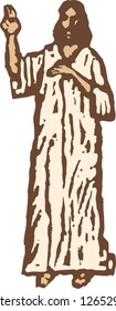 Vector illustration of Christ