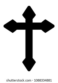 Vector illustration of a Christian Cross