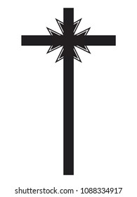 Vector illustration of a Christian Cross