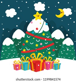 Vector Illustration Of Christmas