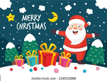 Vector Illustration Of Christmas