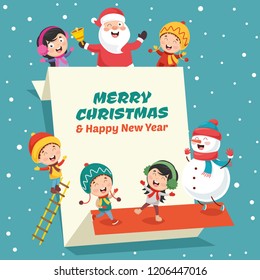 Vector Illustration Of Christmas