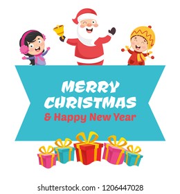 Vector Illustration Of Christmas