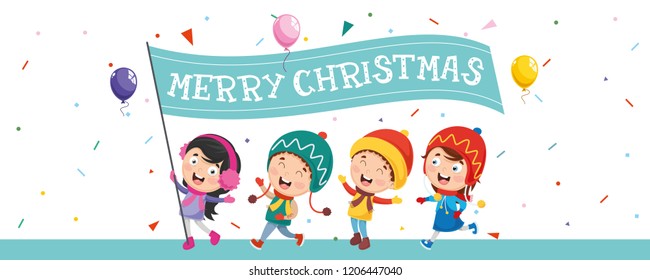 Vector Illustration Of Christmas