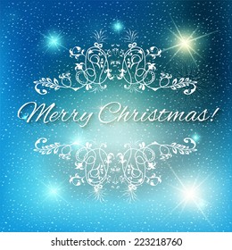 Vector illustration of Christmas abstract background