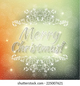 Vector illustration of Christmas abstract background
